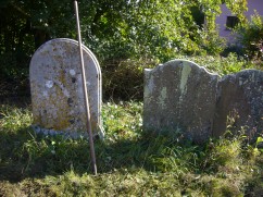 Multiple grave stones