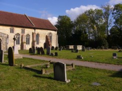 Graveyard opposite view