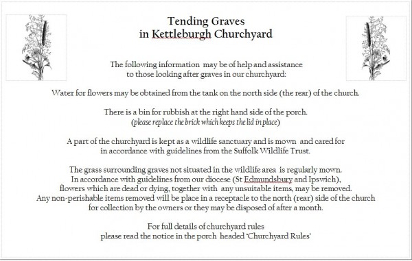 Tending Graves in the churchyard