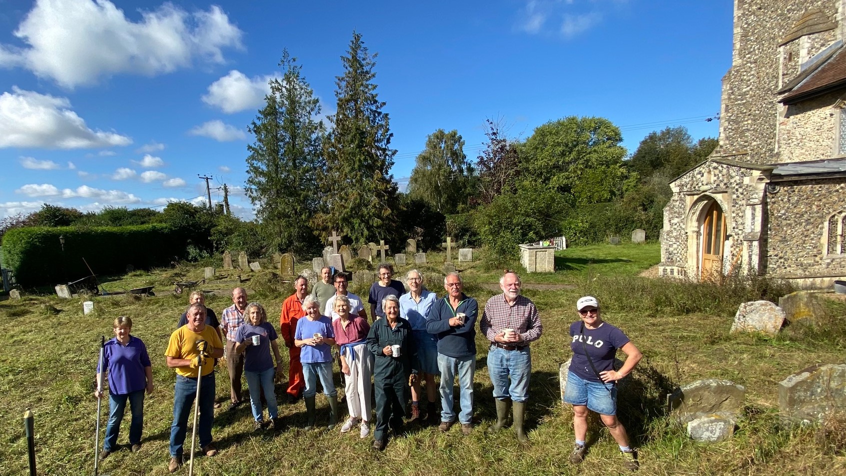Churchyard clean-up - Result!