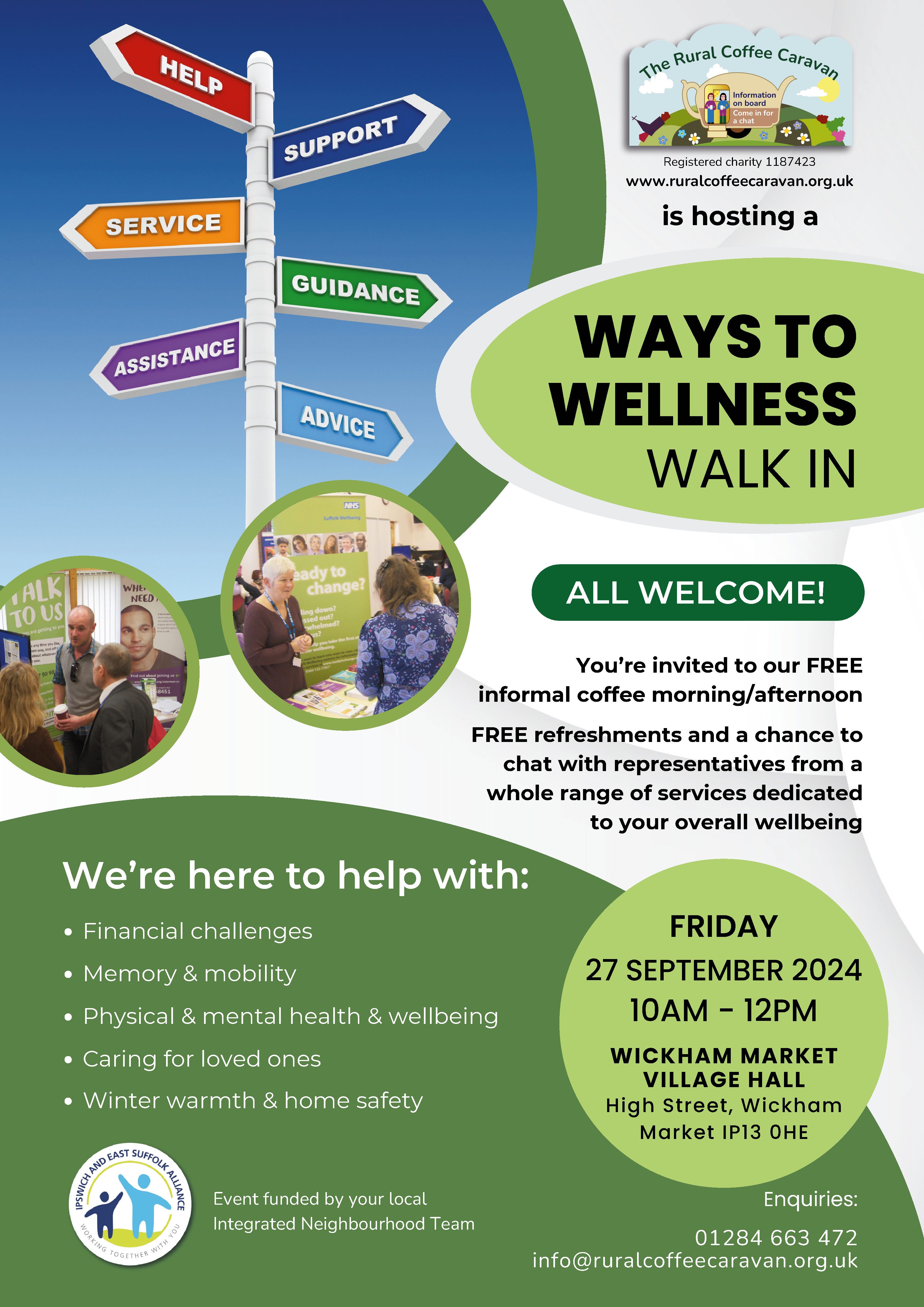 Ways to Wellness Walk-In 27th September