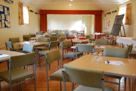Empty village hall 